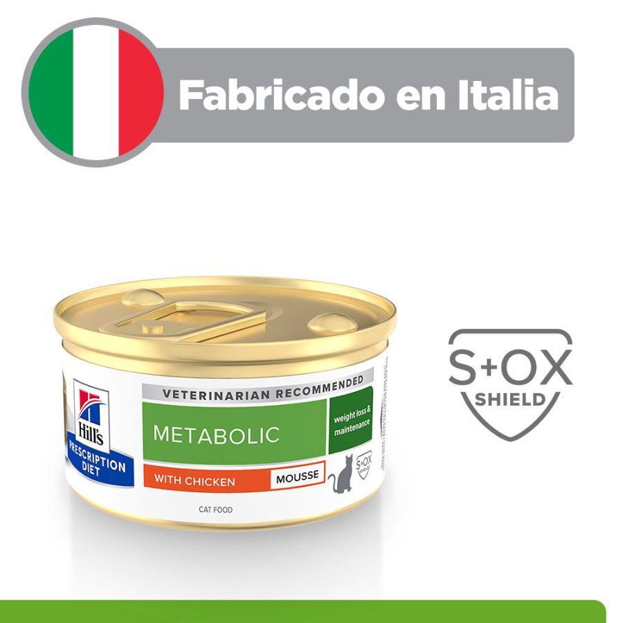 85 g Hill's Prescription Diet Metabolic Mouse de Pollo lata para gatos, , large Imagen numero 5