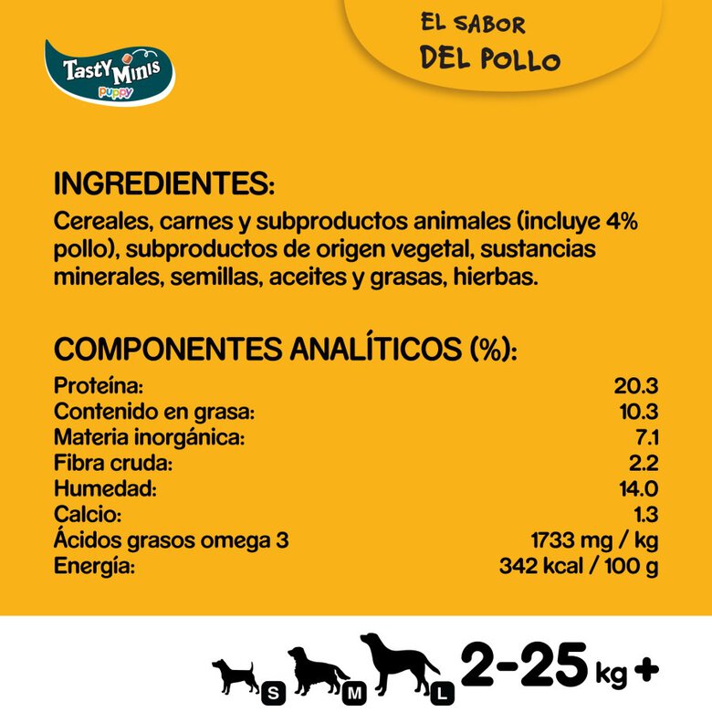 125 g Pedigree Tasty Minis Premios Sabor Pollo para Perros Cachorros,  Imagen numero 4 125 g Pedigree Tasty Minis Premios Sabor Pollo para Perros Cachorros, , large Imagen numero 4