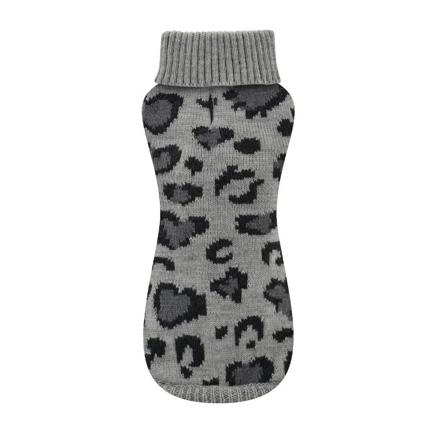 Nayeco Abrigo Leopard Jacquard Gris para perros thumbnail