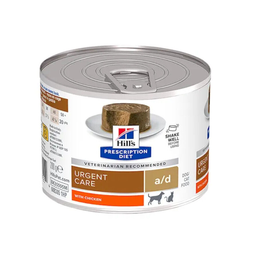 Hill&#039;s Prescription Diet Urgent Care a/d Mousse de Pollo lata para perros y gatos
