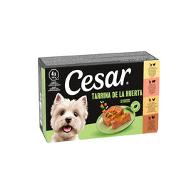 Cesar Recetas de la huerta Tarrina en Pat&eacute; y Gelatina para Perros - Multipack