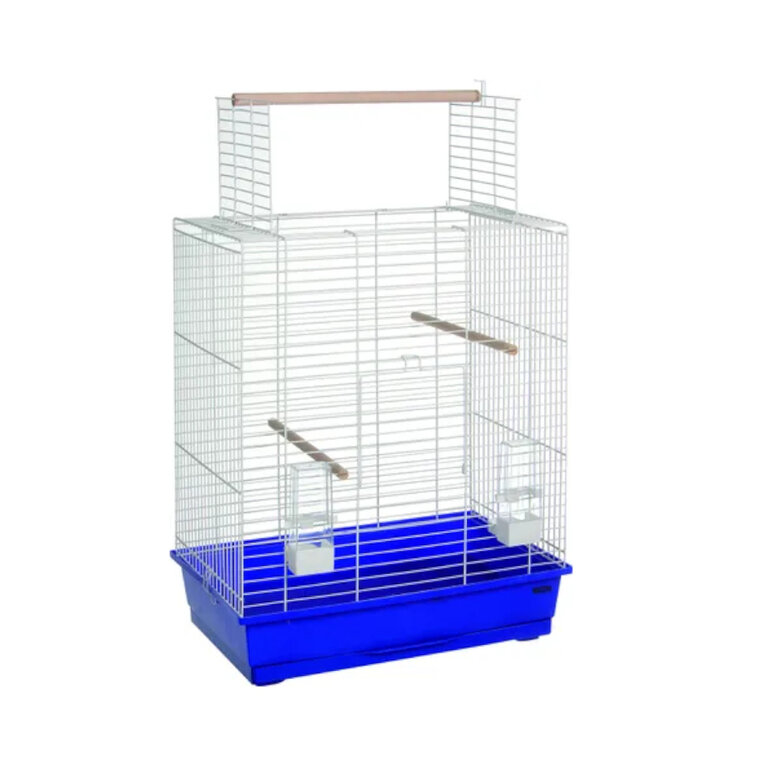 Flamingo Halura Jaula Blanca y Azul para periquitos,  Imagen numero 1 Flamingo Halura Jaula Blanca y Azul para periquitos, , large Imagen numero 1