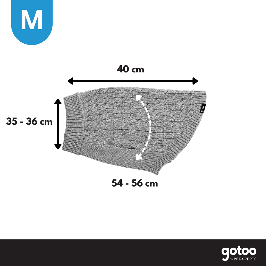 Gotoo Jersey de Punto Gris para perros, , large Imagen numero 4
