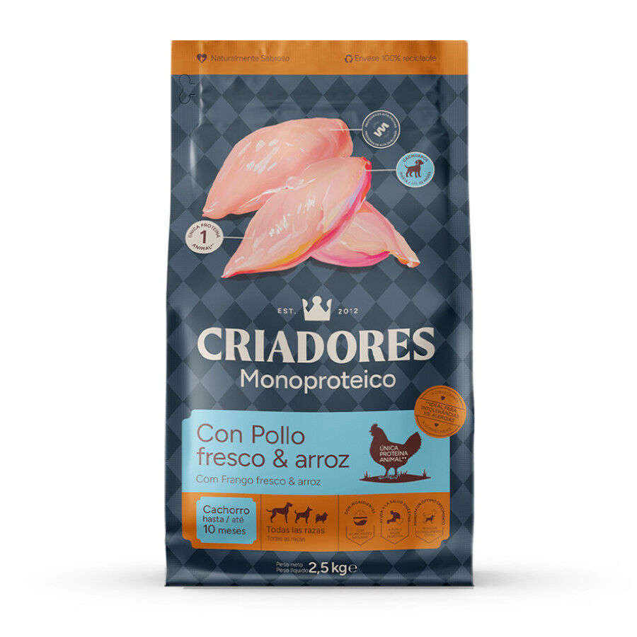 10 kg Criadores Monoproteico Light -40% contenido graso Adulto con Pollo pienso para perros, , large Imagen numero 1