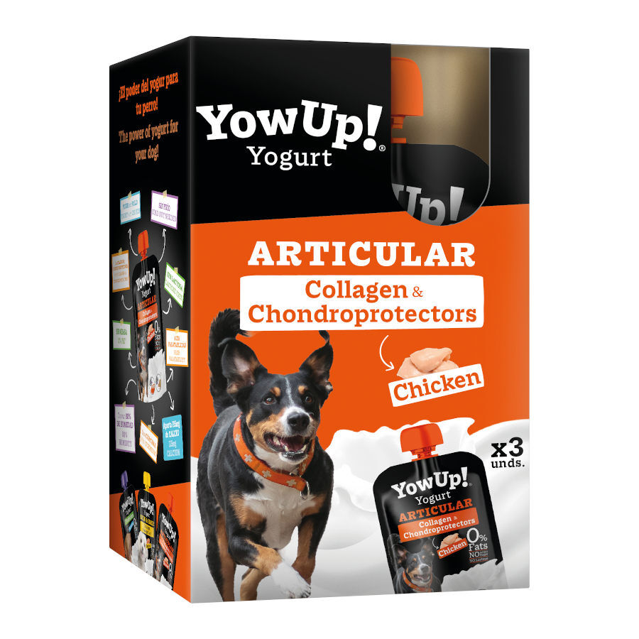 3 uds. x 115 g YowUp! Articular Pollo yogur para perros, , large Imagen numero 1