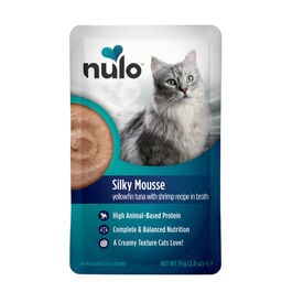 Nulo Mousse Cremoso de At&uacute;n con Gambas sobres para gatos
