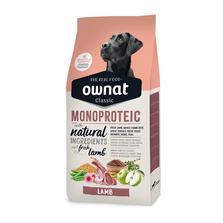 Ownat Classic Monoproteico Pienso Cordero para perros,  Imagen numero 1 Ownat Classic Monoproteico Pienso Cordero para perros, , large Imagen numero 1