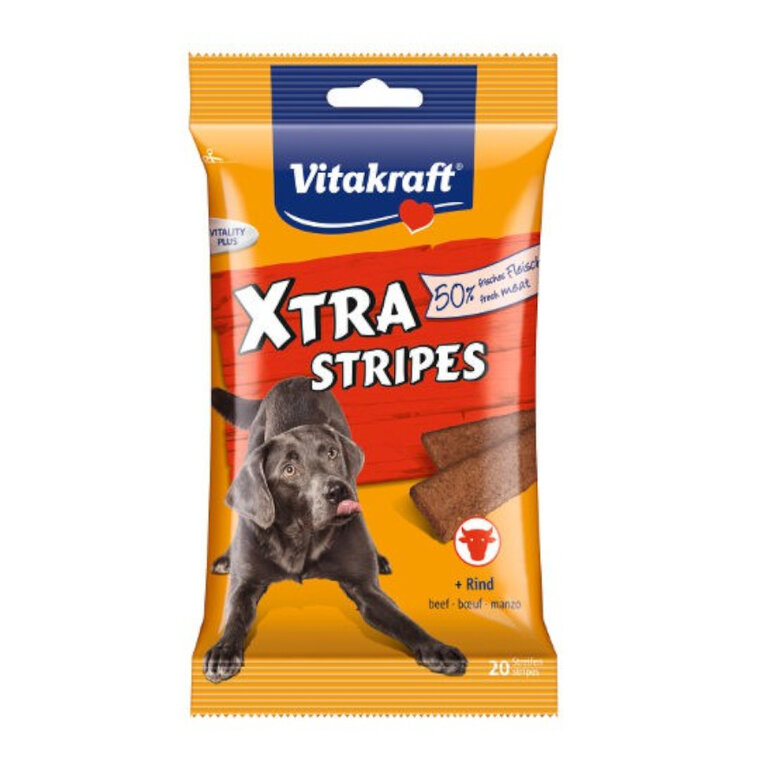 200 g Vitakraft Xtra Stipes Tiras de Buey para perros,  Imagen numero 1 200 g Vitakraft Xtra Stipes Tiras de Buey para perros, , large Imagen numero 1