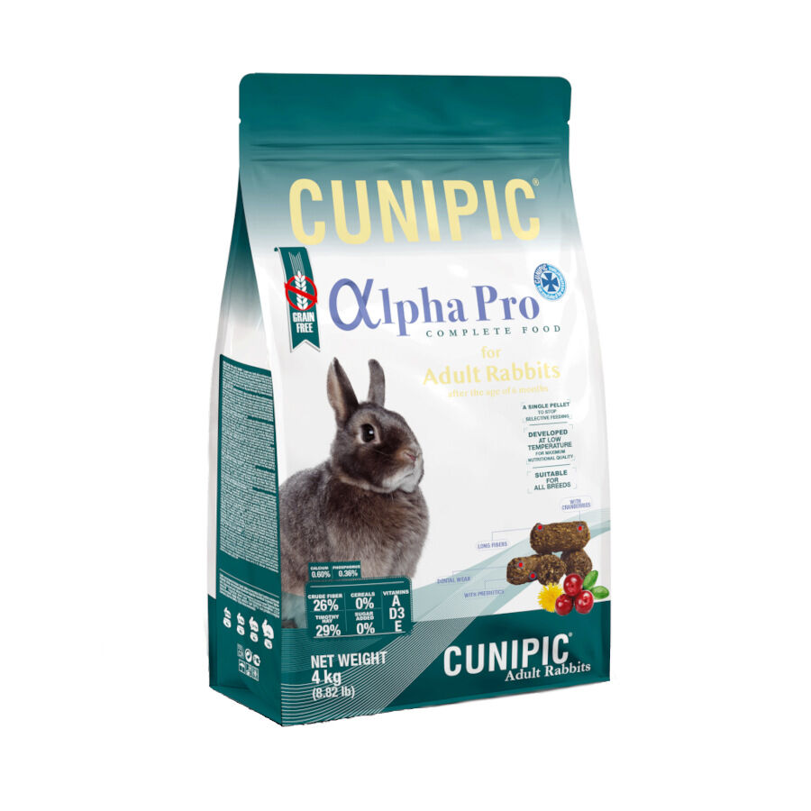4 kg Cunipic Alpha Pro Pienso para conejos adultos, , large Imagen numero 1