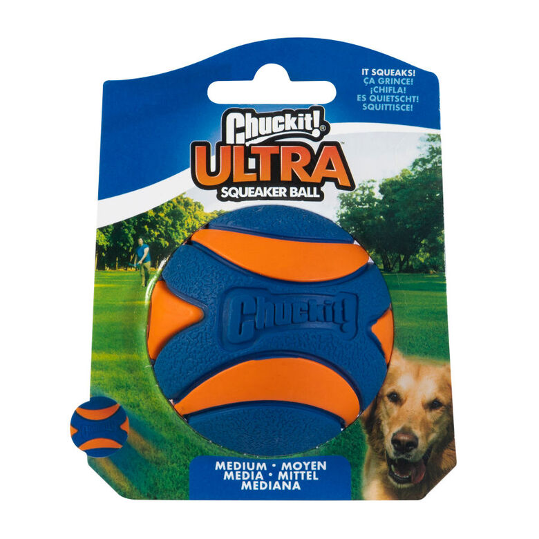 Chuckit! Ultra Squeaker Pelota con Sonido y Rebote para perros thumbnail