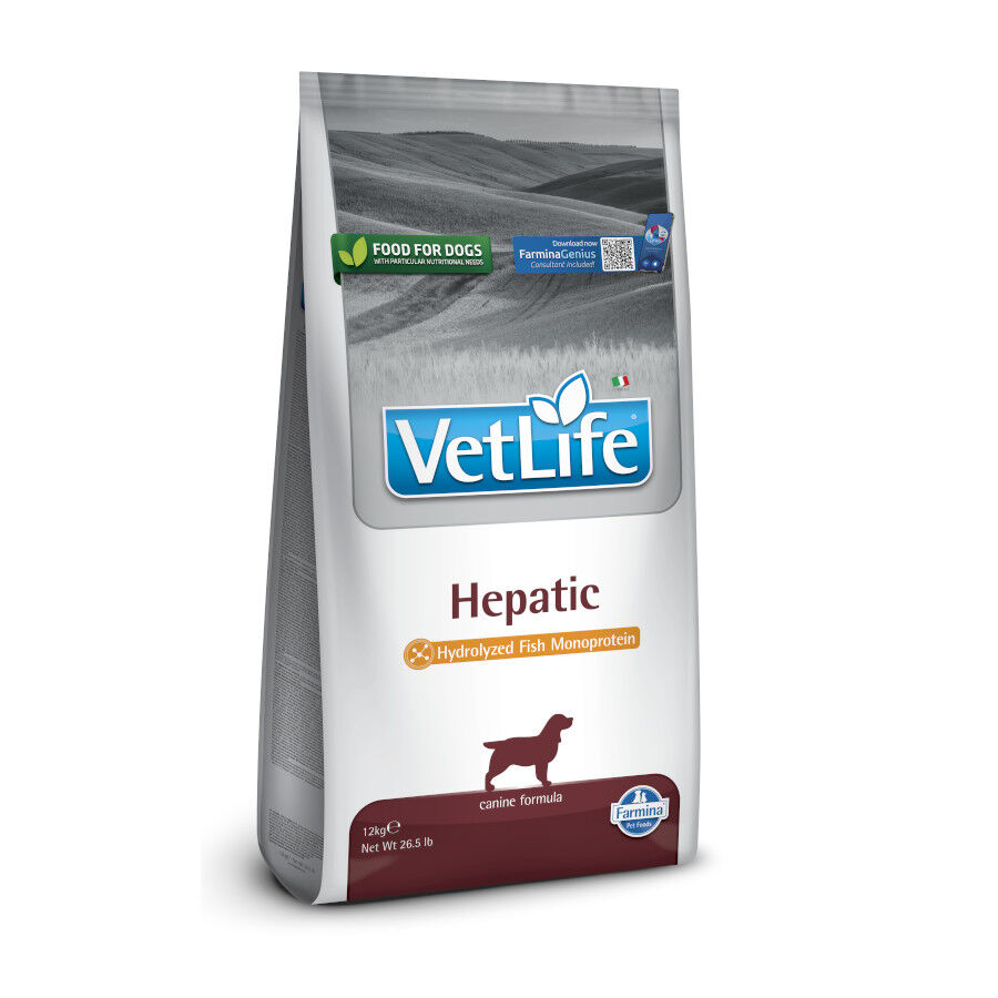 12 kg Farmina Vetlife Hepatic Monoproteico Pienso Pescado para perros, , large Imagen numero 1