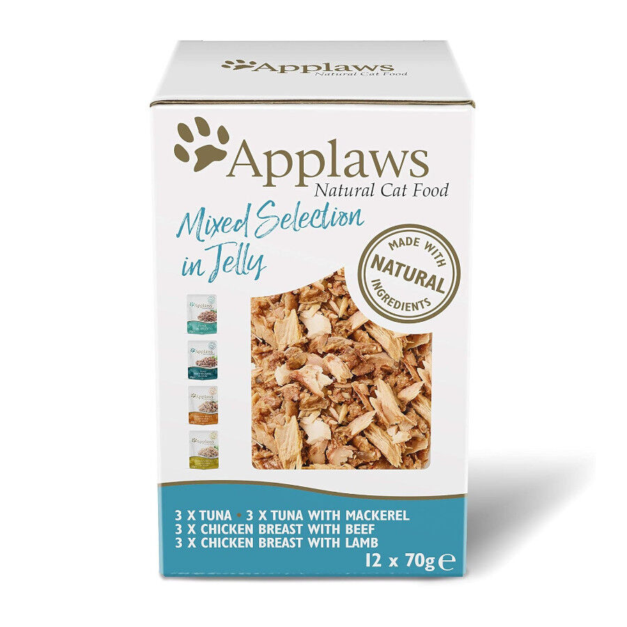 12 sobres x 70 g Applaws Selection Mix en Gelatina sobre para gatos - Multipack, , large Imagen numero 1