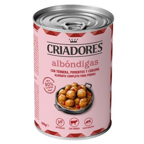 400 g Criadores Alb&oacute;ndigas Ternera lata para perros, , large Imagen numero 1