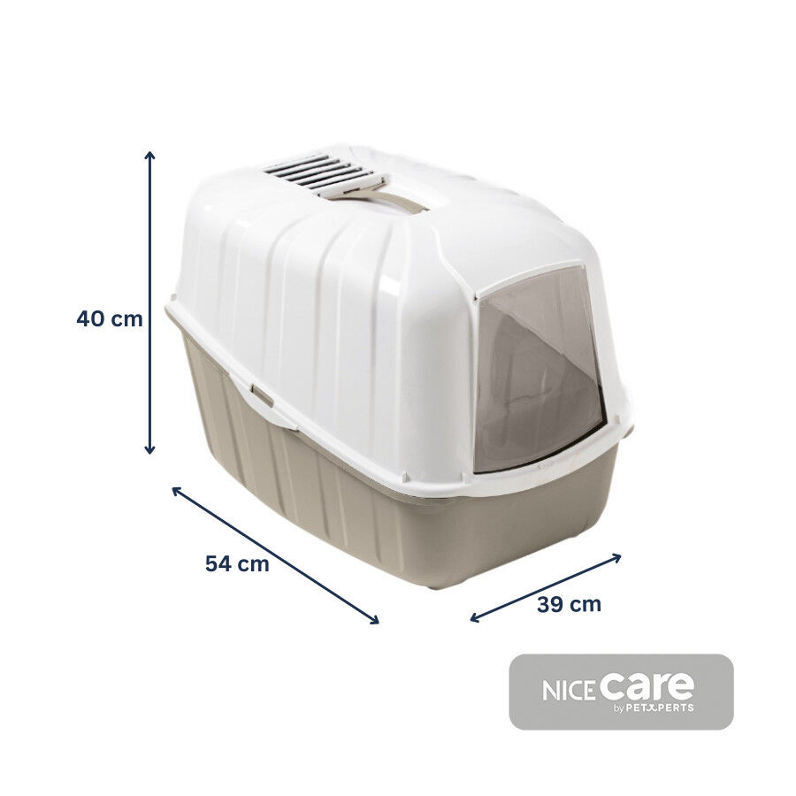 Nice Care Arenero Cerrado Komoda Beige para gatos thumbnail