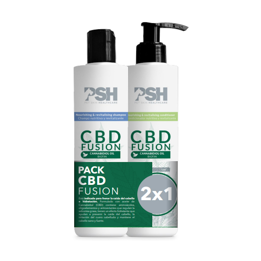 PSH CBD Fusion Champ&uacute; y Acondicionador para perros y gatos - Pack, , large Imagen numero 1