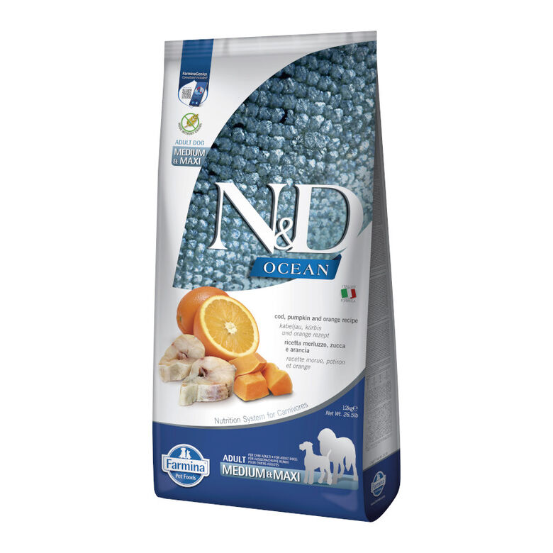 Farmina N&amp;D Ocean Bacalao, Calabaza y Naranja pienso para perros