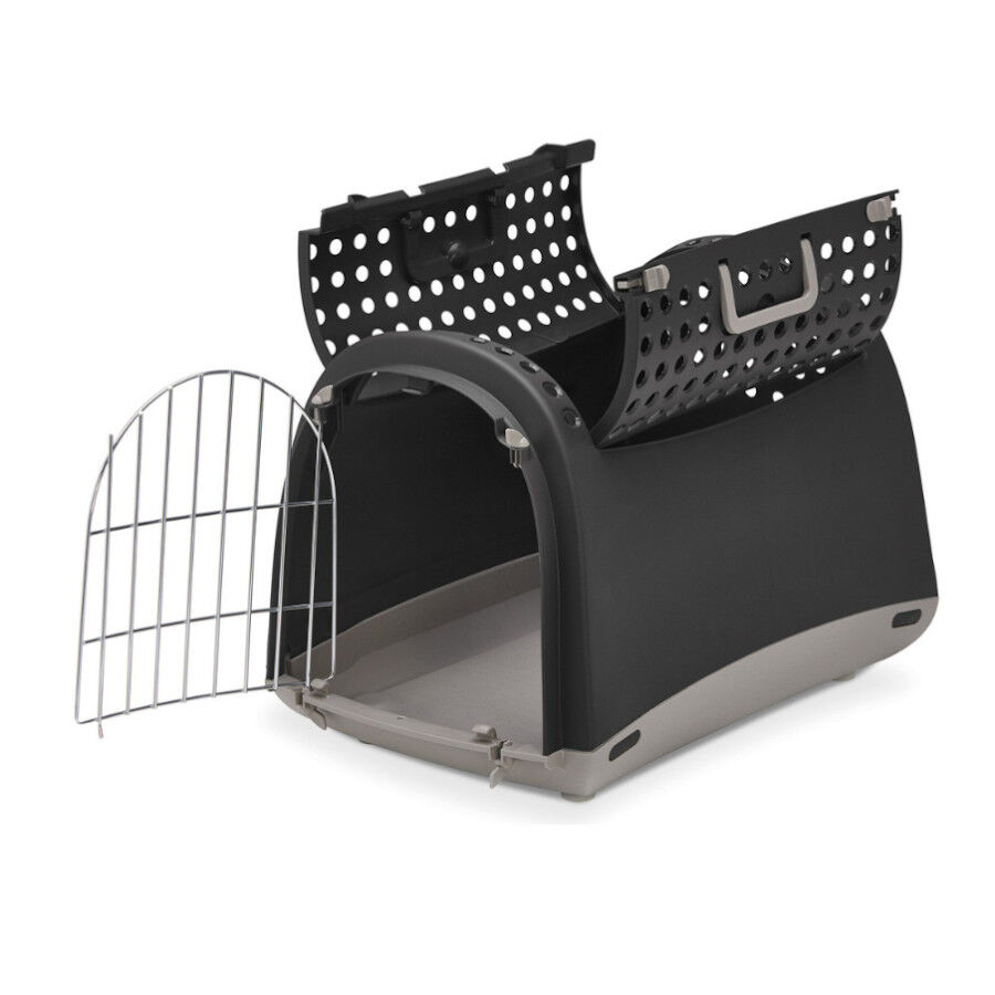 Imac Linus Transportadora Gris Antracita para gatos, , large Imagen numero 1