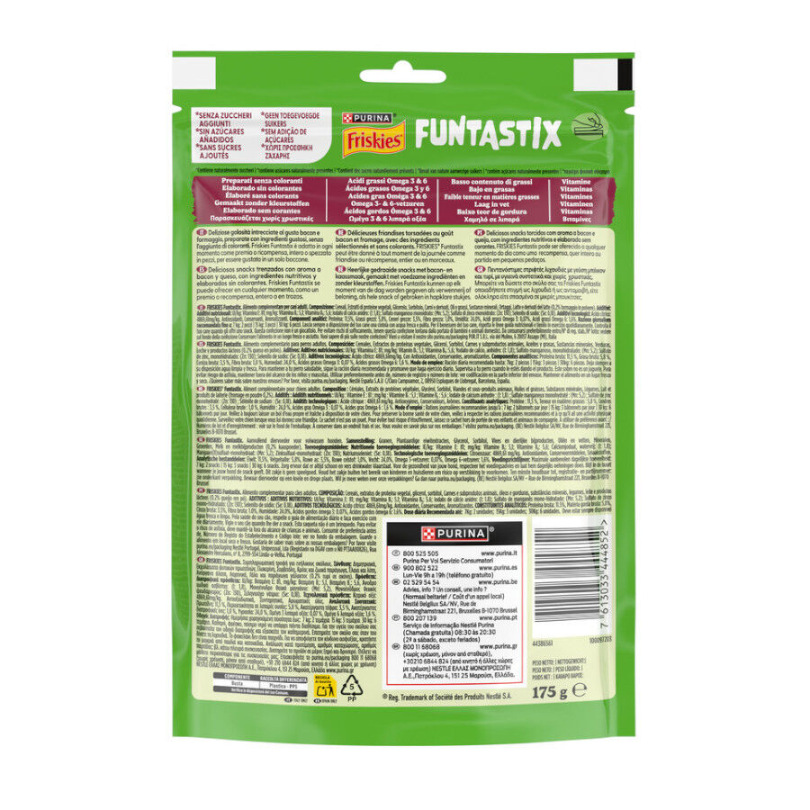 175 g Friskies Funtastix Barritas de Queso y Bacon para perros, , large Imagen numero 4