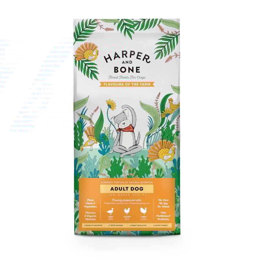 12 kg Harper & Bone Flavours Farm Pienso Pollo y Pavo Adult para perros, , large Imagen numero 1