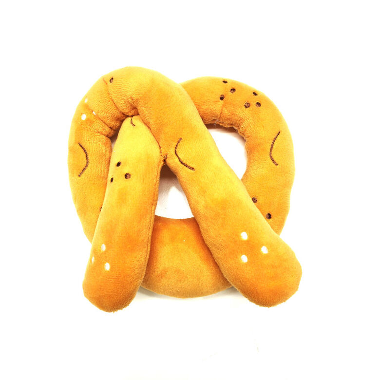 Tootoy! Comfort Baked Pretzel Cuddler peluche con sonido para perros thumbnail