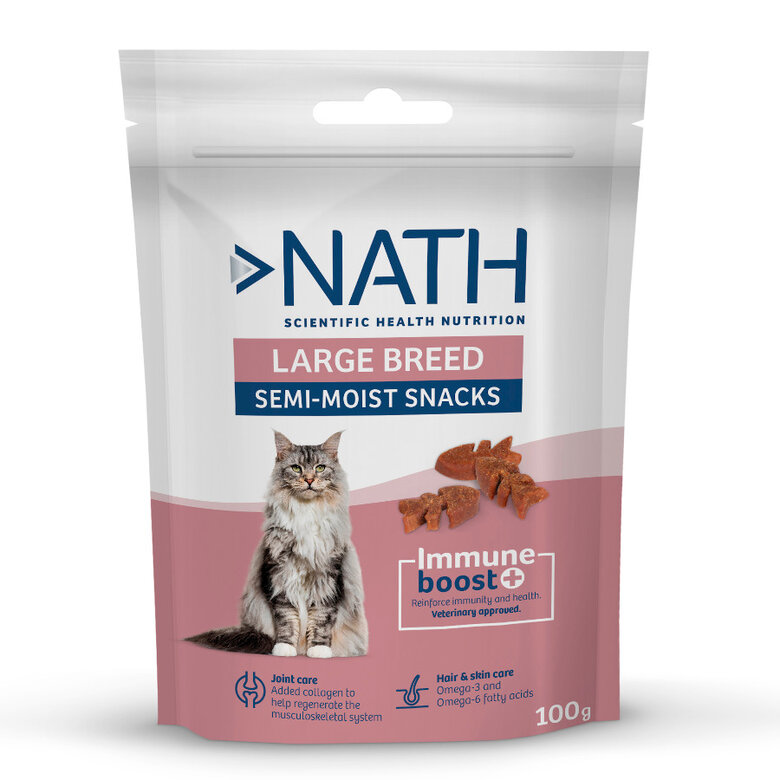Nath Bocaditos Semihúmedos para gatos de razas grandes, , large image number null