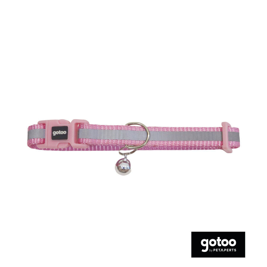 Gotoo Collar reflectante rosa para gatos, , large Imagen numero 2