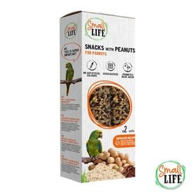 Small Life Barritas Snack con cacahuetes para loros