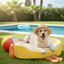 Summer Vibes Cama Refrescante Rayas Amarillo para perros, , large indicador imagen numero 1