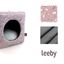 Leeby Cama Cueva Estampado Cómic Rosa para gatos, , large indicador imagen numero 5