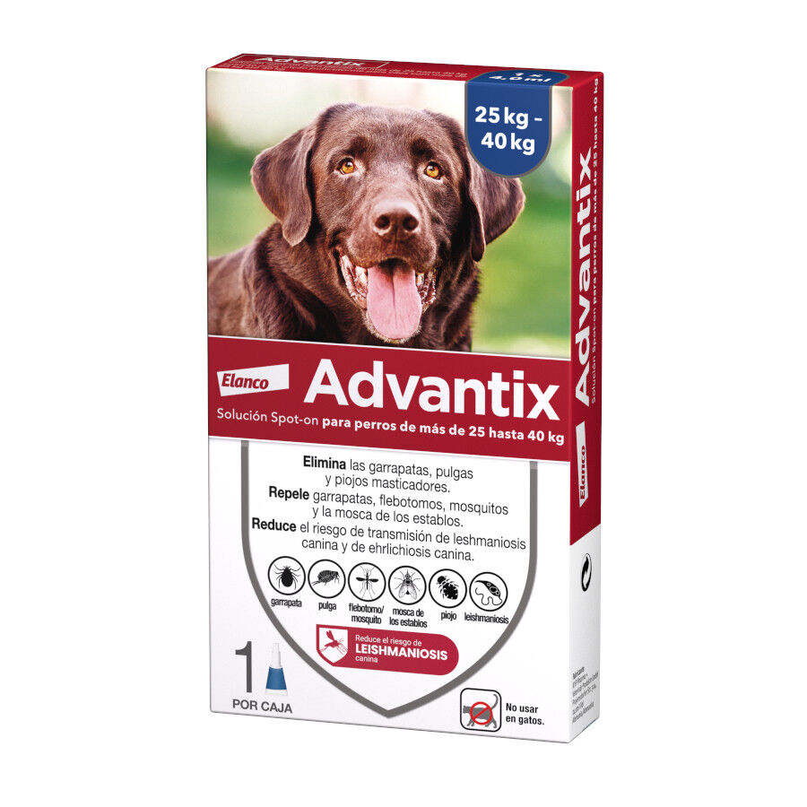 25-40 kg (1 ud.) Advantix Pipetas Antiparasitarias para perros, , large Imagen numero 1
