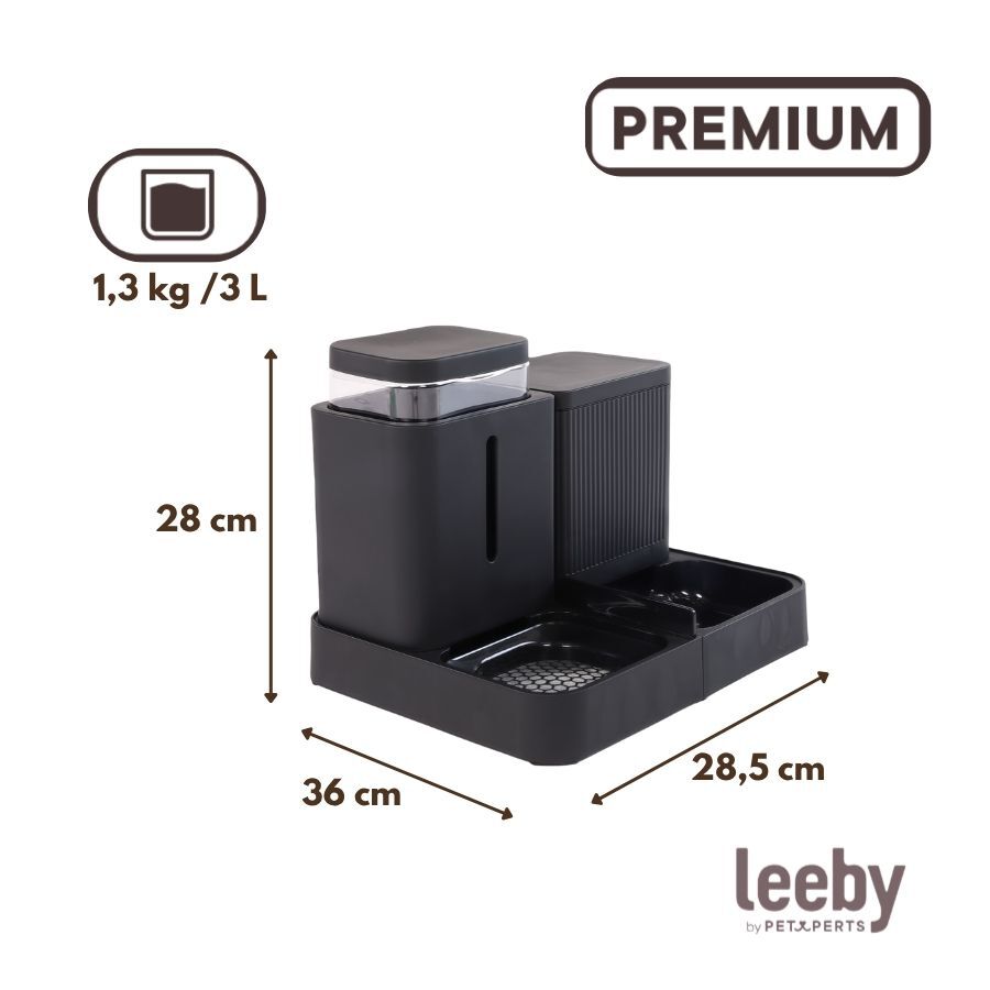 Leeby Comedero Autom&aacute;tico y Dispensador de Agua 2 en 1 para perros y gatos, , large Imagen numero 4