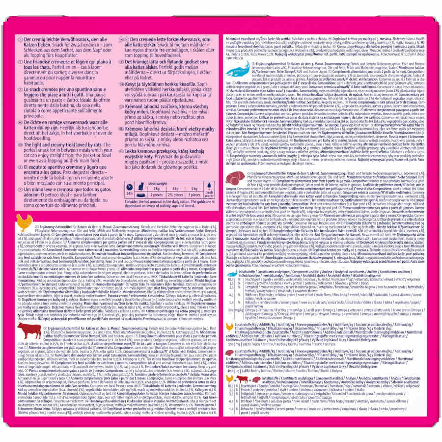 Vitakraft Liquid Snack Pollo y Ternera, Paté, y Salmón para gatos thumbnail