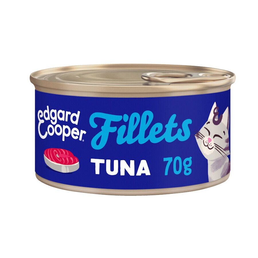 70 g Edgard & Cooper Filetes de At&uacute;n lata para gatos, , large Imagen numero 1