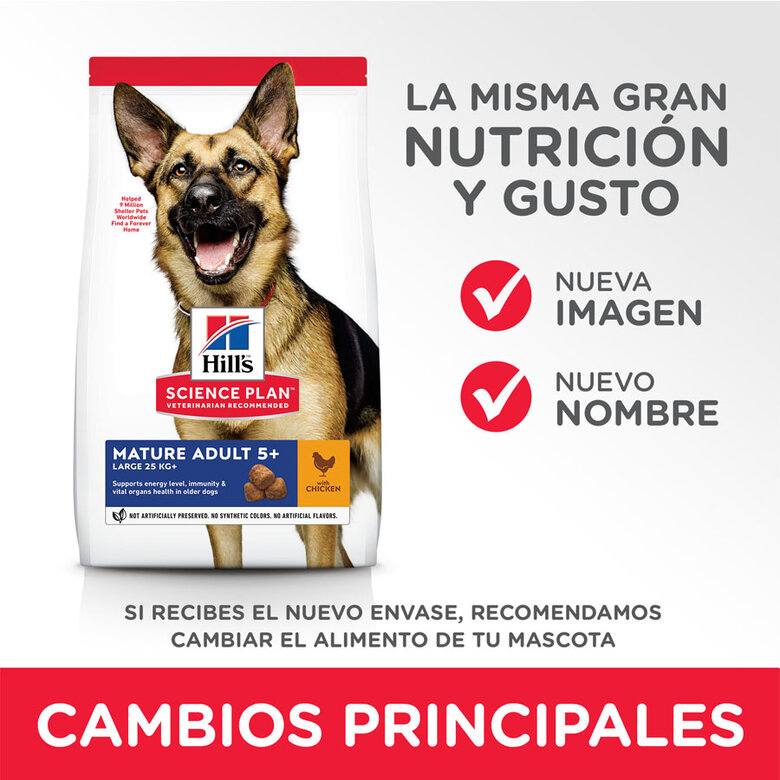 Hill's Science Plan Mature Adult Large Pollo pienso para perros, , large image number null
