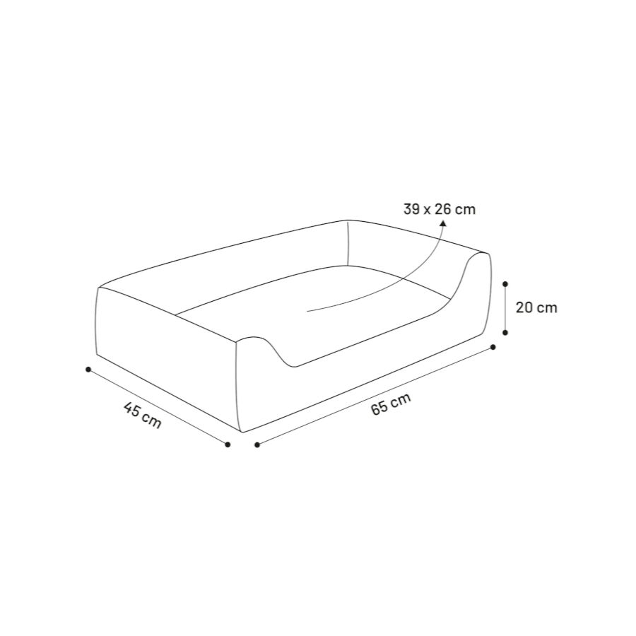 Flamingo Carlota Rect&aacute;ngulo Gris Claro cama cuna para perros, , large Imagen numero 4