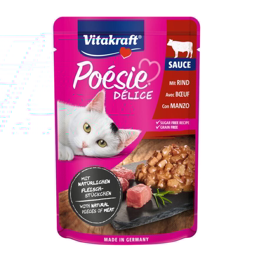 Vitakraft Po&eacute;sie Pouch ternera comida para gatos Imagen numero 1