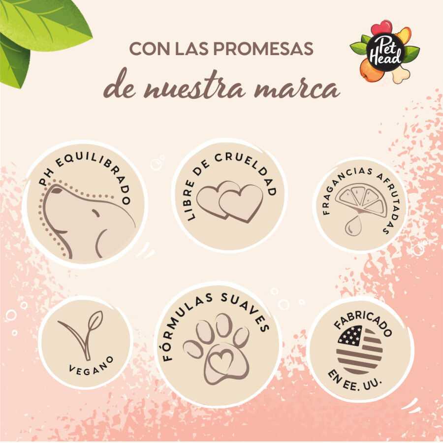 Pet Head champ&uacute; y acondicionador de melocot&oacute;n para perros, , large Imagen numero 5