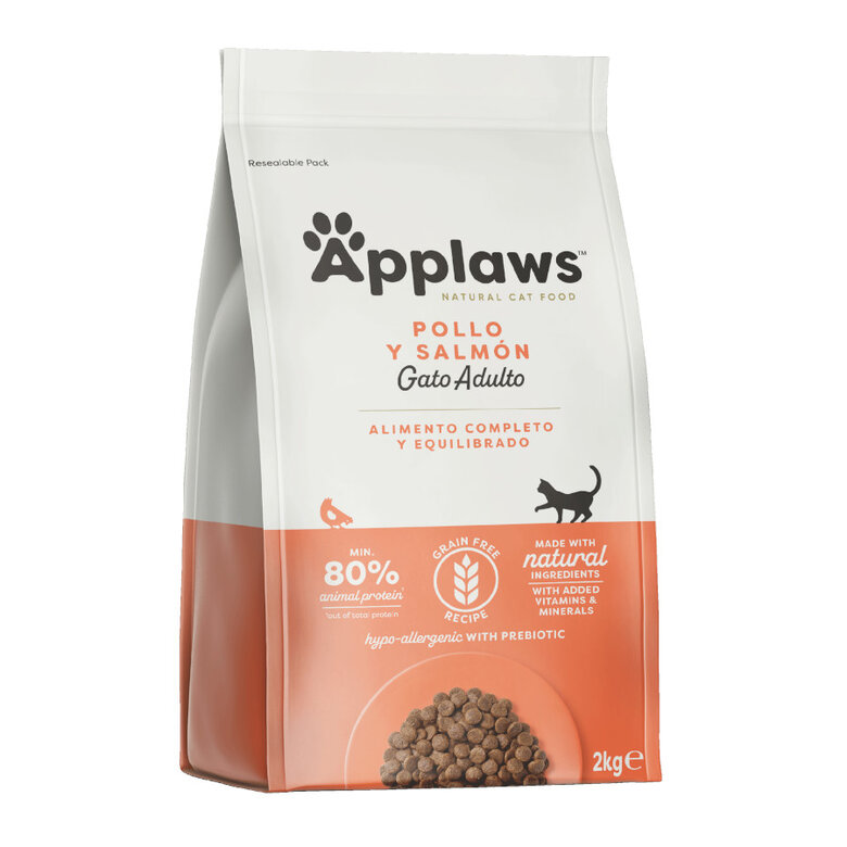 Applaws Adult Grain Free Salmón y Pollo pienso para gatos, , large image number null