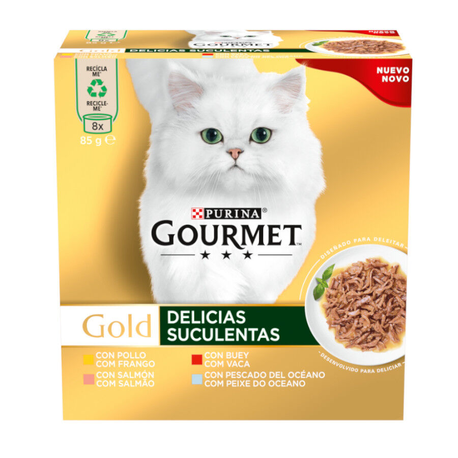 Gourmet Gold Delicias Suculentas Mixtas lata para gatos thumbnail
