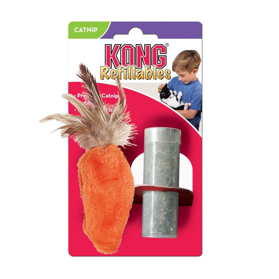 Kong Zanahoria con Catnip de peluche para gatos, , large Imagen numero 3