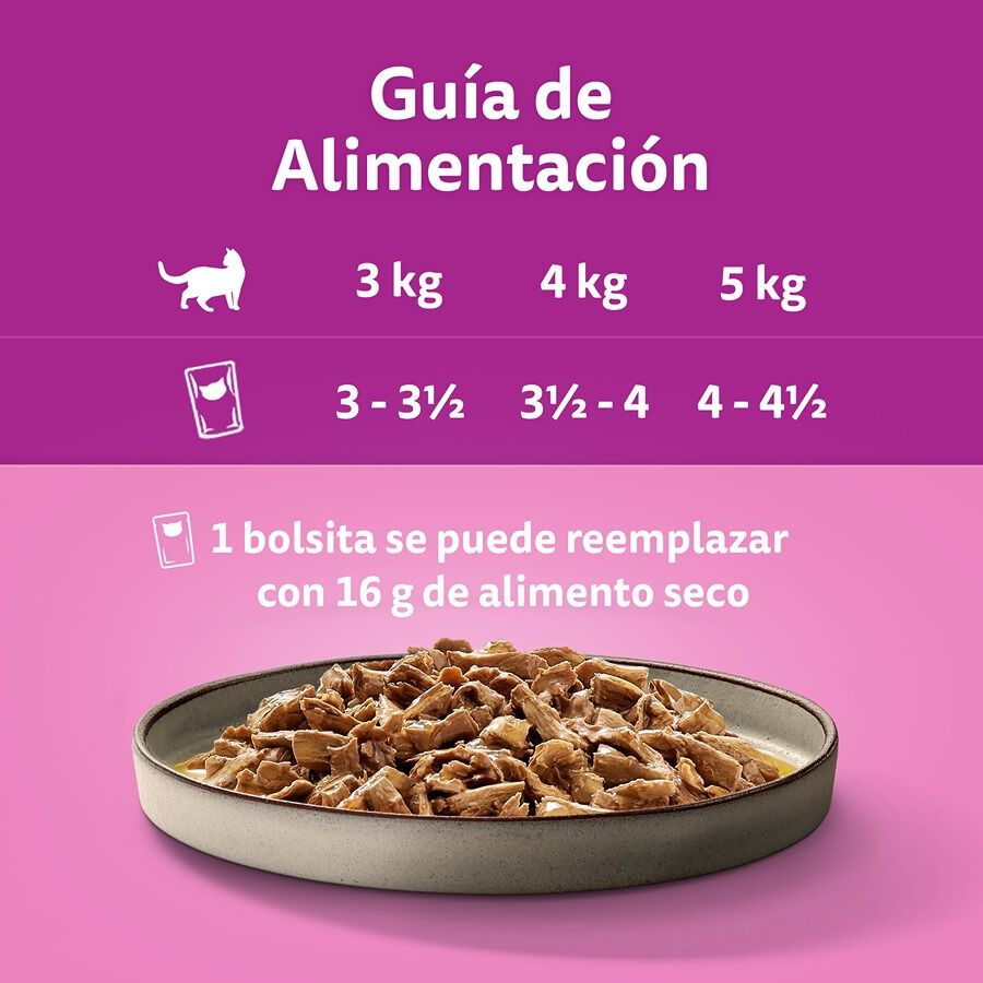 4 sobres x 85 g Whiskas Pure Delight Selecci&oacute;n Aves Gelatina en Bolsita para gatos, , large Imagen numero 5