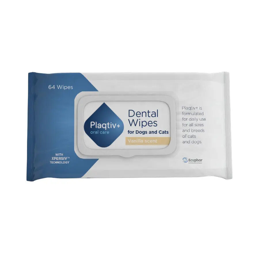Ecuphar Plaqtiv+ Toallitas Dentales para perros y gatos thumbnail