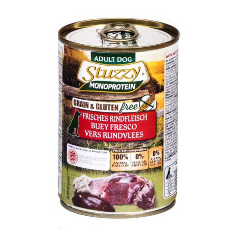 Stuzzy Monoprotein Buey comida húmeda para perro image number null
