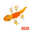 Tootoy! Stretch Salamander Cuddler peluche dispensador de snacks para perros, , large indicador imagen numero 1