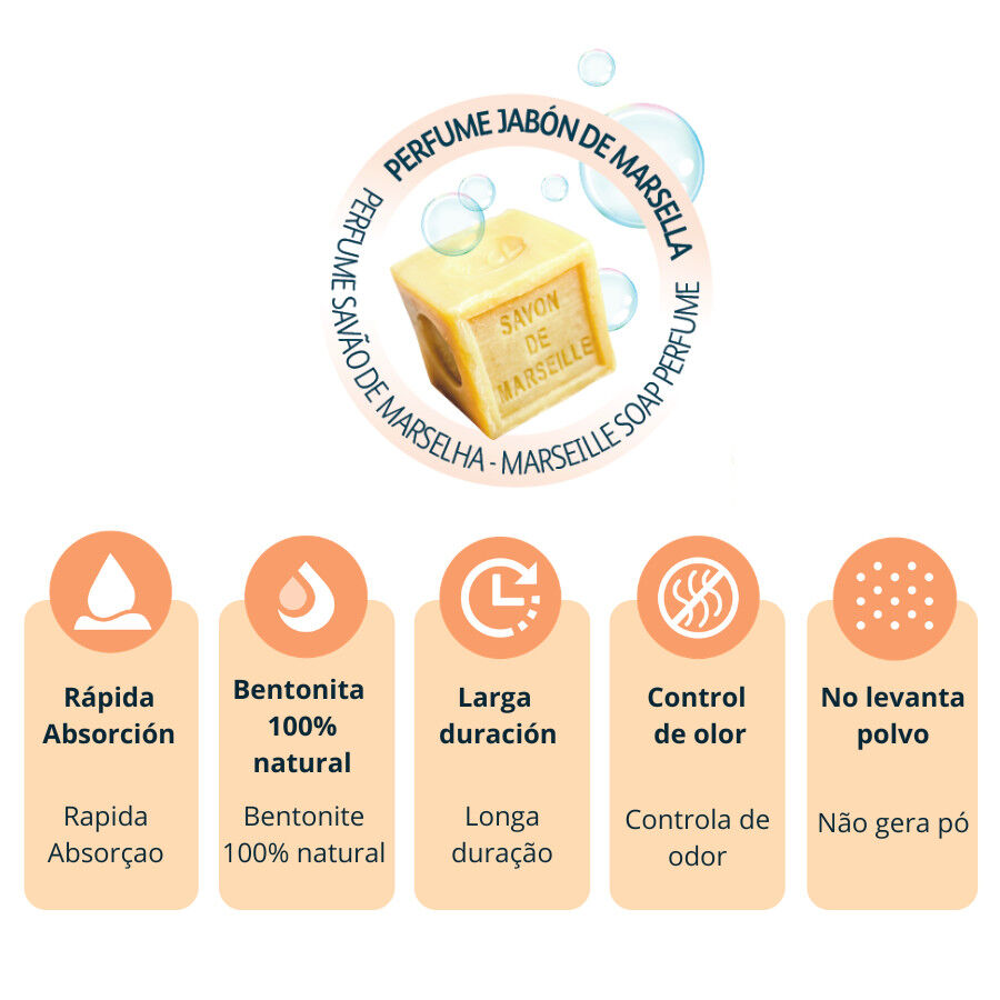 10 L Nova Clean Marsella Arena Aglomerante para gatos, , large Imagen numero 3