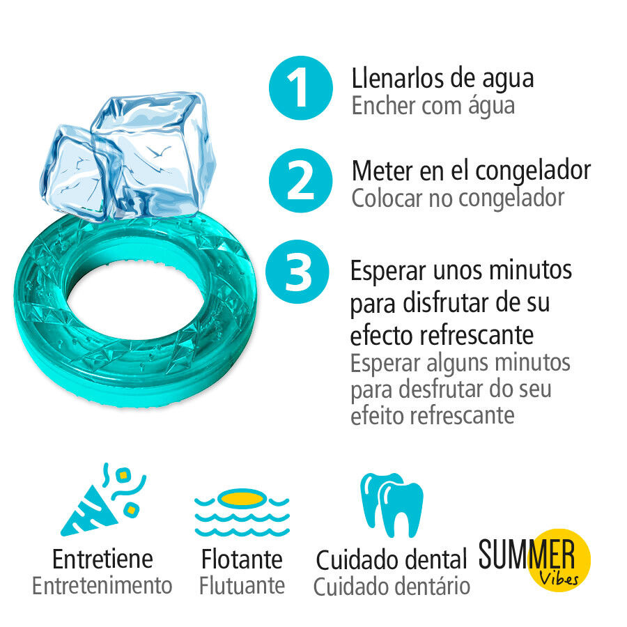 Summer Vibes Mordedor redondo fr&iacute;o para perros, , large Imagen numero 3