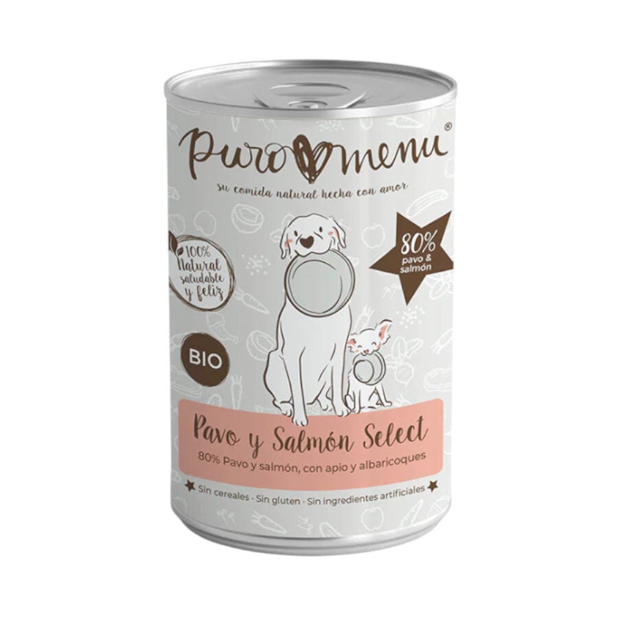 Puromenu Pavo y Salmón Bio Lata para perros