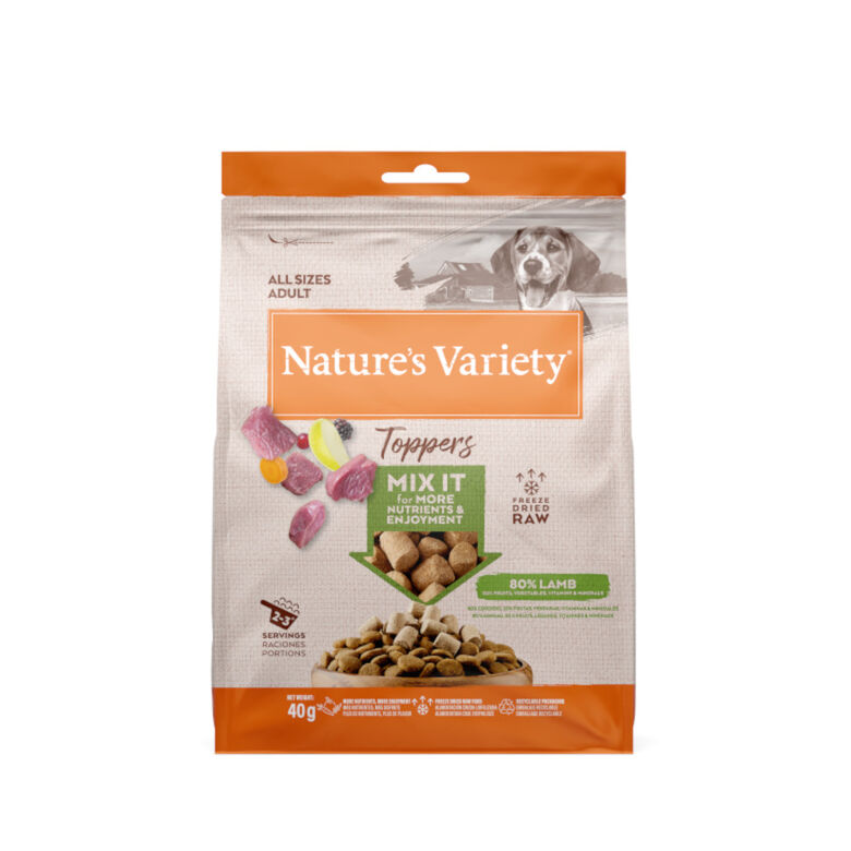 Nature&#039;s Variety Toppers Adult Cordero para perros