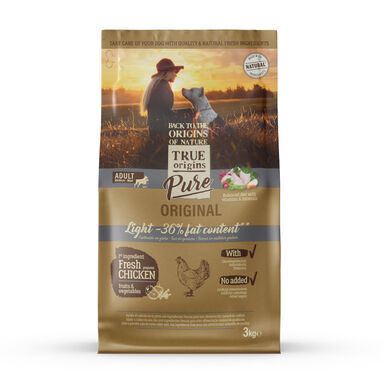 True Origins Pure Adult Medium Maxi Light pienso para perros