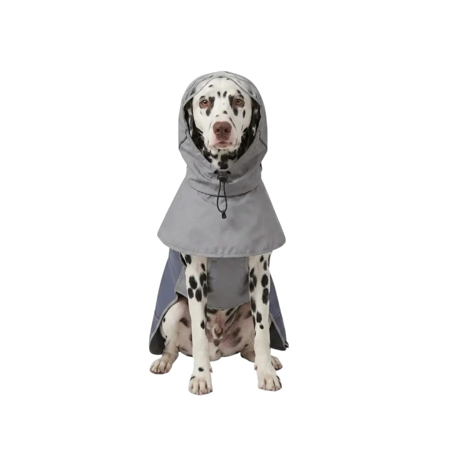 Gotoo Impermeable Gris con Capucha para perros, , large Imagen numero 7
